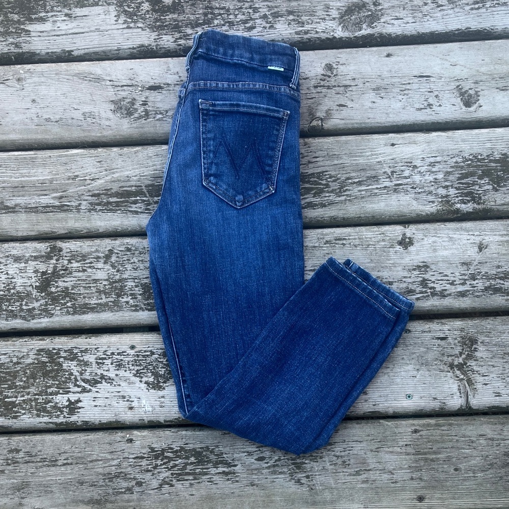 MOTHER High Waisted Looker in Clean Sweep 27 skinny stretch